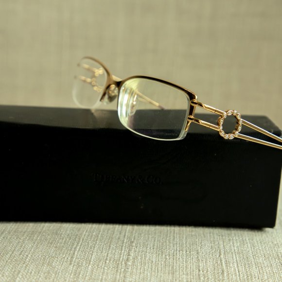 Authentic Tiffanny & Co EyeGlasses w Rhinestones Designer Made in Italy 10005b - Picture 3 of 10